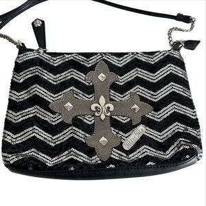 Miss Me Black Silver Sequin Crossbody Bag 🎉HOST PICK 🎉